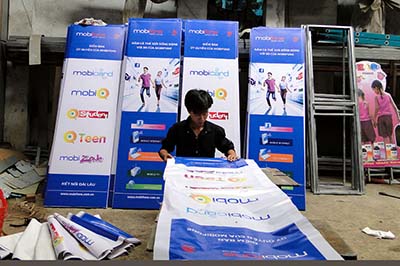 In kỹ thuật số giá rẻ trên băng rôn