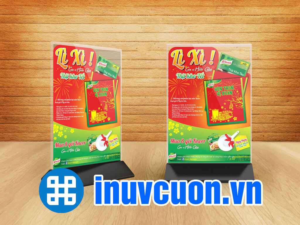 In Standee quảng cáo lấy ngay giá rẻ tại TPHCM