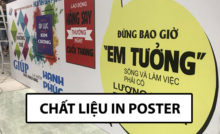Poster quảng cáo làm bằng chất liệu gì
