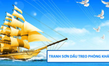 Tranh sơn dầu treo tường phòng khách